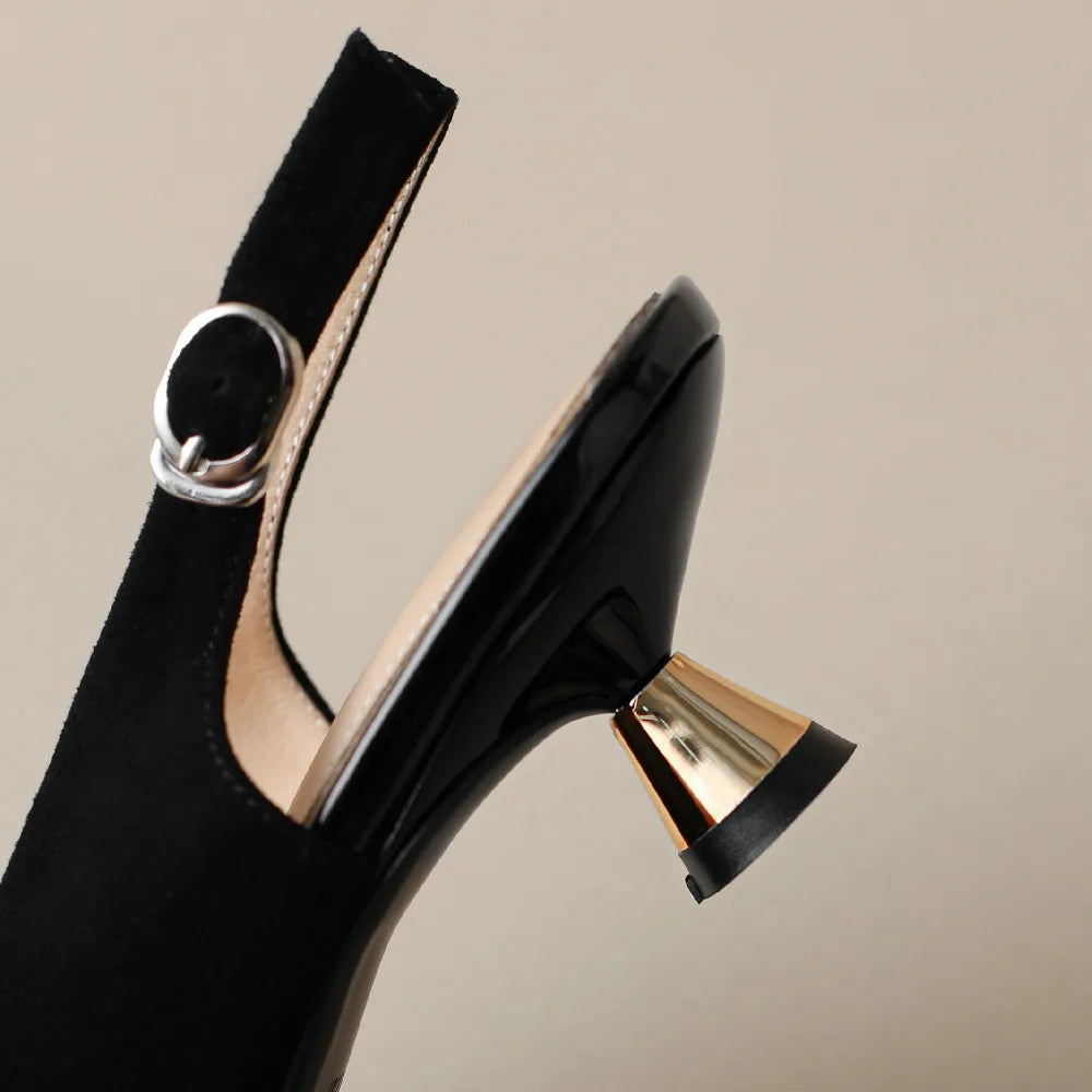 Sapato Slingback Animal Print Mavie