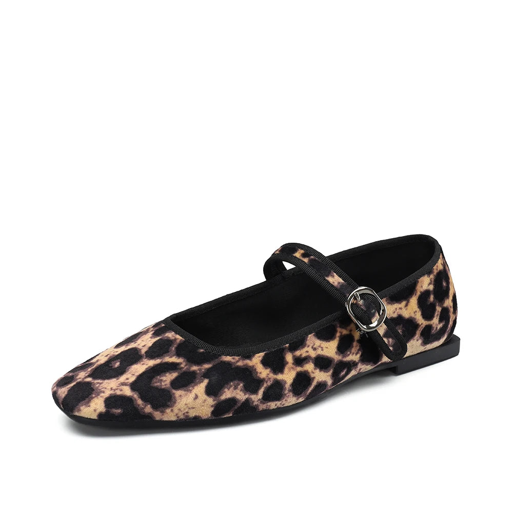 Sapatilha Maryjane Leopardo