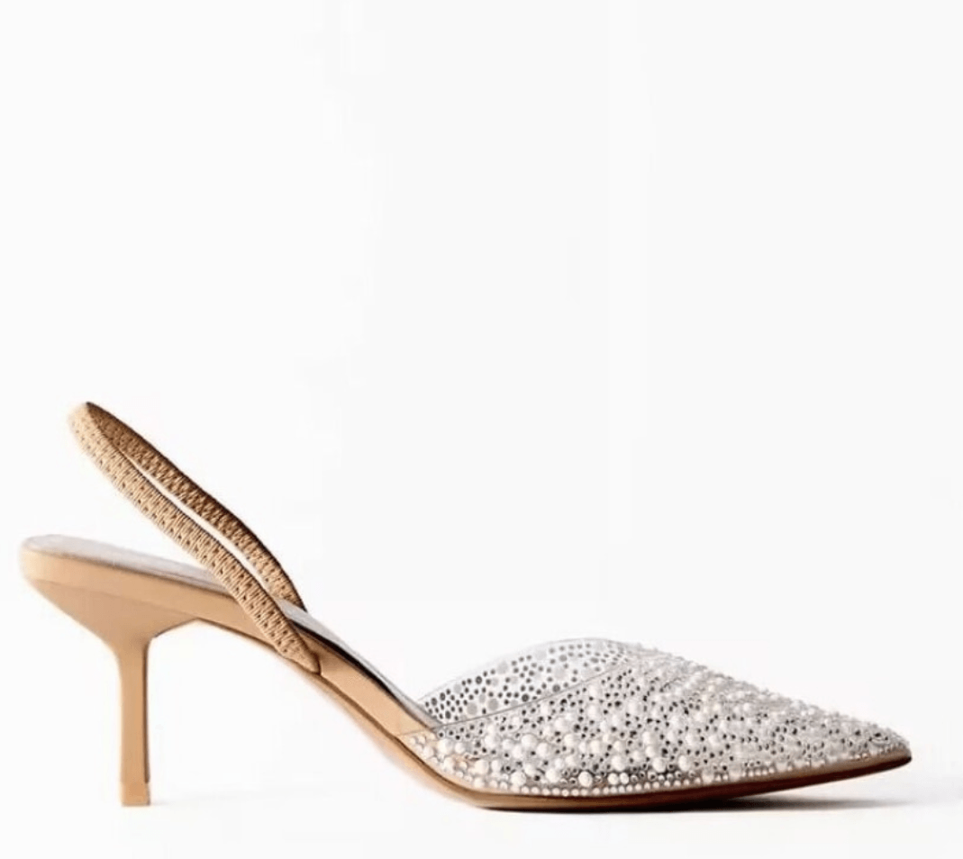 Sandália Slingback Crystal - vitallashes