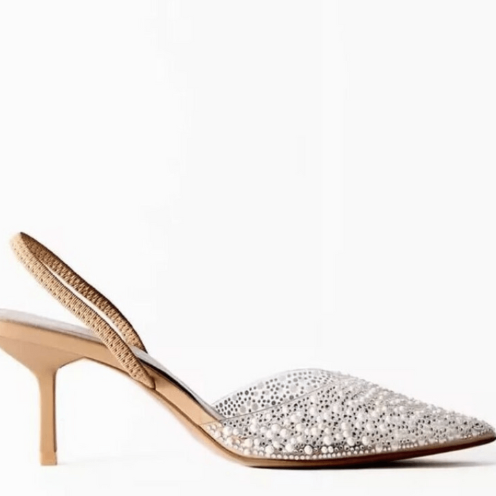 Sandália Slingback Crystal - vitallashes