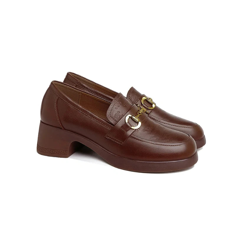 Mocassim Elegante Sienna Marrom