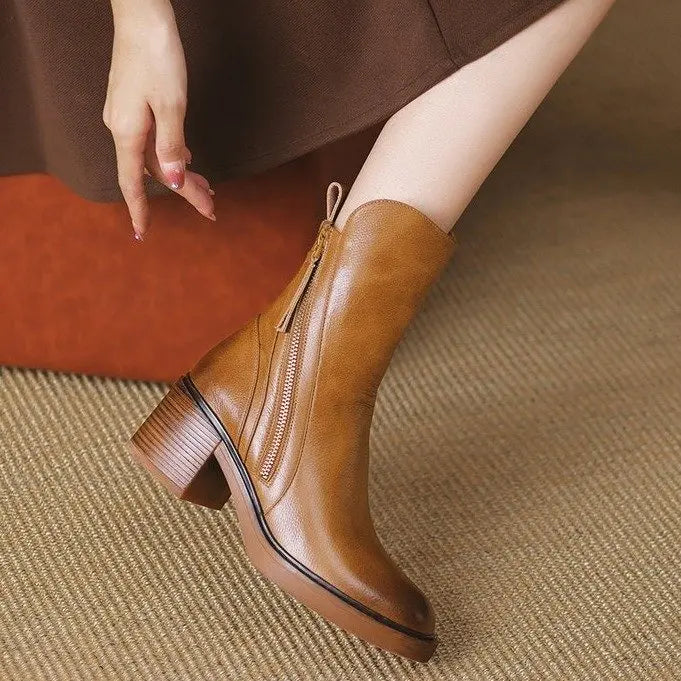 Bota Cano Médio Rubra