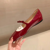 Sapatilha Vera Vermelho acetinado