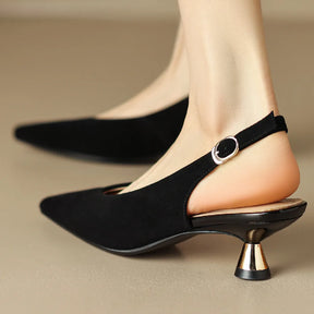 Sapato Slingback Animal Print Mavie