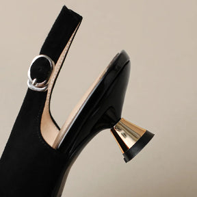 Sapato Slingback Animal Print Mavie